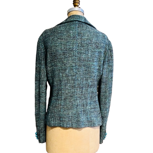 MOSCHINO Cheap and Chic Authentic Size 12 Jacket Virgin Wool Rayon Silk Blend - Picture 5 of 15